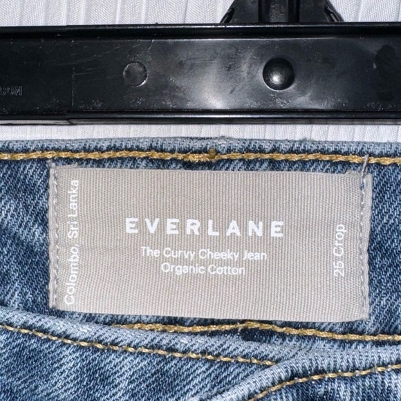 Everlane the curvy cheeky crop jean organic cotton size 25 - Picture 3 of 6